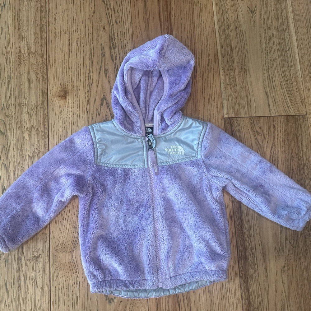 THE NORTH FACE• zip up baby girls jacket• lavendar